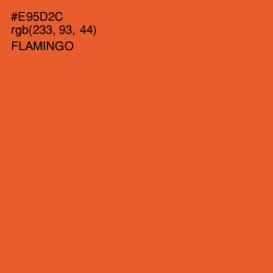 #E95D2C - Flamingo Color Image