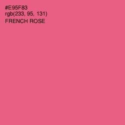 #E95F83 - French Rose Color Image