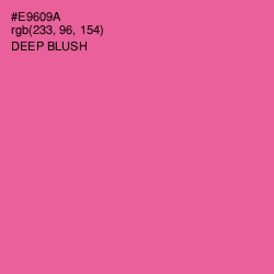 #E9609A - Deep Blush Color Image