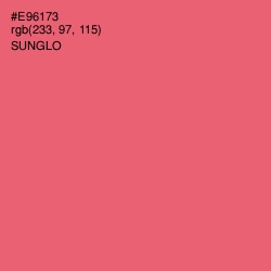 #E96173 - Sunglo Color Image