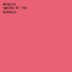 #E96174 - Sunglo Color Image