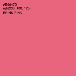 #E9647D - Brink Pink Color Image