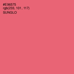 #E96575 - Sunglo Color Image