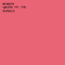 #E96576 - Sunglo Color Image