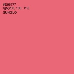 #E96777 - Sunglo Color Image