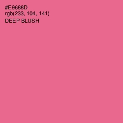 #E9688D - Deep Blush Color Image