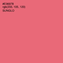 #E96978 - Sunglo Color Image