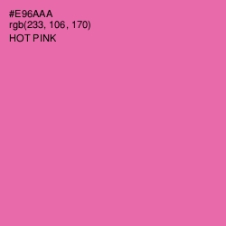 #E96AAA - Hot Pink Color Image
