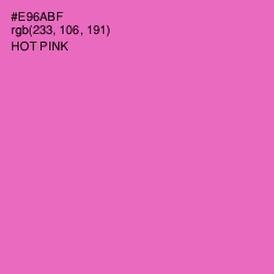 #E96ABF - Hot Pink Color Image