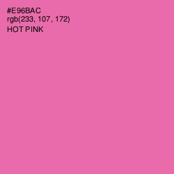 #E96BAC - Hot Pink Color Image