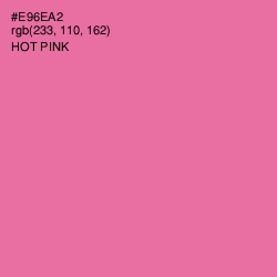 #E96EA2 - Hot Pink Color Image