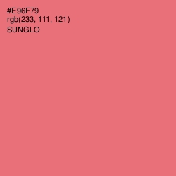 #E96F79 - Sunglo Color Image