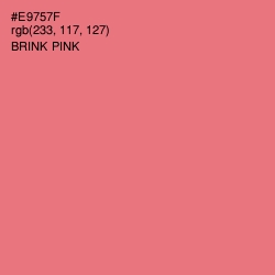 #E9757F - Brink Pink Color Image