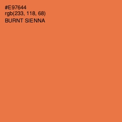 #E97644 - Burnt Sienna Color Image