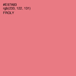 #E97A83 - Froly Color Image