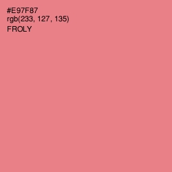 #E97F87 - Froly Color Image