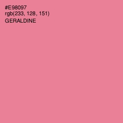 #E98097 - Geraldine Color Image