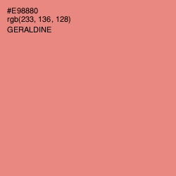 #E98880 - Geraldine Color Image