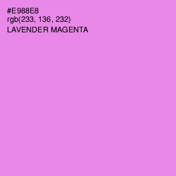 #E988E8 - Lavender Magenta Color Image