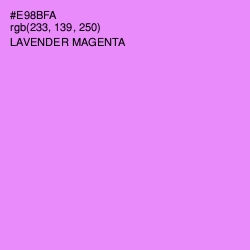 #E98BFA - Lavender Magenta Color Image