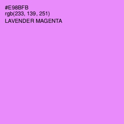 #E98BFB - Lavender Magenta Color Image