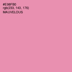 #E98FB0 - Mauvelous Color Image