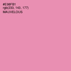 #E98FB1 - Mauvelous Color Image