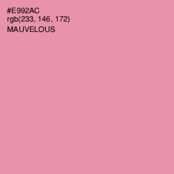 #E992AC - Mauvelous Color Image