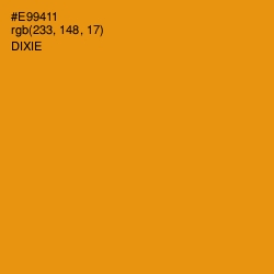 #E99411 - Dixie Color Image