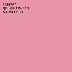 #E994A7 - Mauvelous Color Image