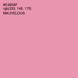 #E995AF - Mauvelous Color Image