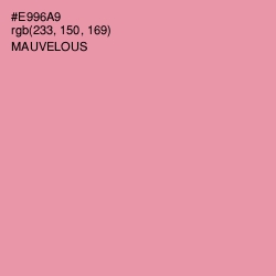 #E996A9 - Mauvelous Color Image