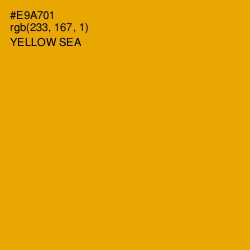 #E9A701 - Yellow Sea Color Image