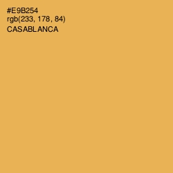 #E9B254 - Casablanca Color Image
