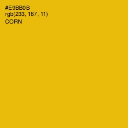 #E9BB0B - Corn Color Image