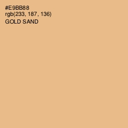 #E9BB88 - Gold Sand Color Image