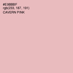 #E9BBBF - Cavern Pink Color Image