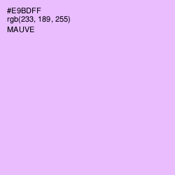 #E9BDFF - Mauve Color Image
