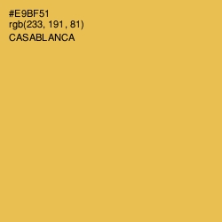 #E9BF51 - Casablanca Color Image