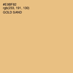 #E9BF82 - Gold Sand Color Image