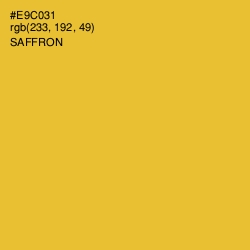 #E9C031 - Saffron Color Image