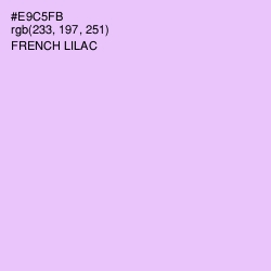 #E9C5FB - French Lilac Color Image
