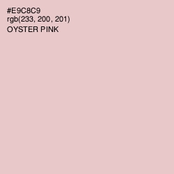 #E9C8C9 - Oyster Pink Color Image