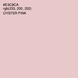 #E9C8CA - Oyster Pink Color Image