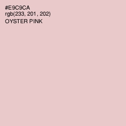 #E9C9CA - Oyster Pink Color Image
