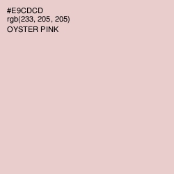 #E9CDCD - Oyster Pink Color Image