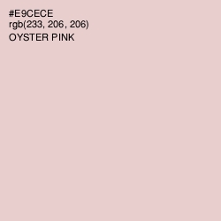 #E9CECE - Oyster Pink Color Image