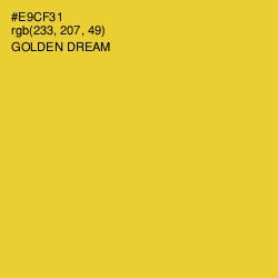 #E9CF31 - Golden Dream Color Image