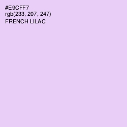 #E9CFF7 - French Lilac Color Image
