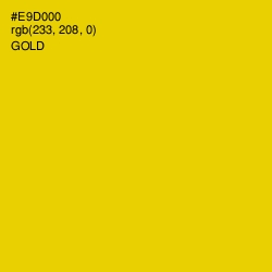 #E9D000 - Gold Color Image